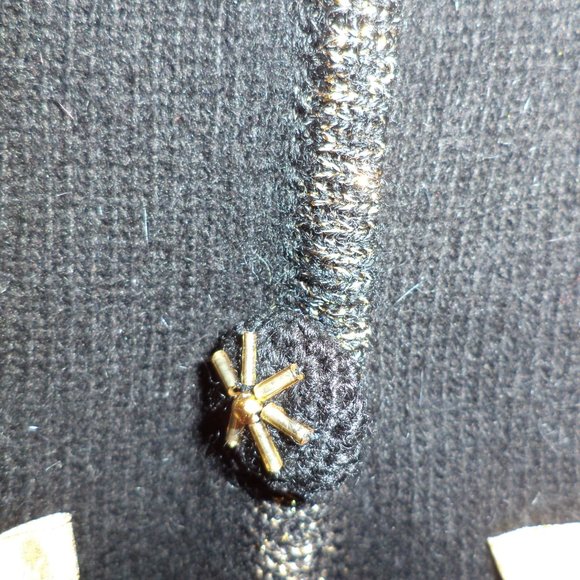 UGLY🤣CHRISTMAS SWEATER by CHRISTOPHER RADKO BellePointe ~ Black ~Large - Picture 3 of 9